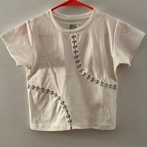 With Jean Cut It Out Tee